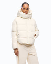 Daunenjacke mit Kapuze aus technischem Gewebe -  | Pinko