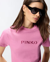 T-shirt ricamo logo PINKO -  | Pinko