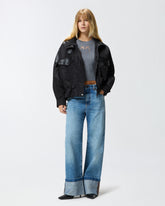 Maglia mezze maniche con logo in lana -  | Pinko