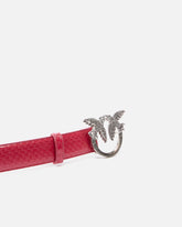 Cintura in pelle pitone lucido 3cm PINKO Galleria -  | Pinko