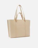 MAXI BORSA SHOPPER IN PELLE BOTTALATA -  | Pinko