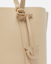 MAXI BORSA SHOPPER IN PELLE BOTTALATA -  | Pinko