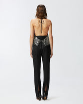 Top corto in paillettes con schiena scoperta -  | Pinko