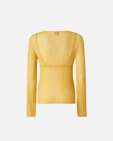 Maglia semitrasparente a costine -  | Pinko