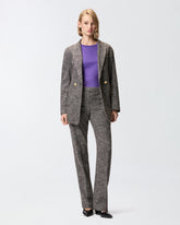 T-shirt con ricamo logo Love Birds in cristalli -  | Pinko