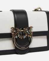 Mini borsa Love Bag a tracolla con profili in pelle -  | Pinko