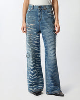 Jeans wide leg zebrati -  | Pinko