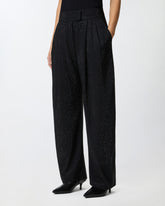 Pantalones de pierna ancha con strass -  | Pinko