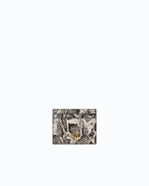 Card holder with python print - Multicolor Grey-Black | Pinko