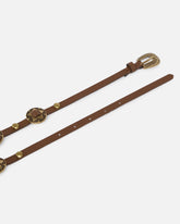 Thin belt with engraved metal plates 1cm -  | Pinko