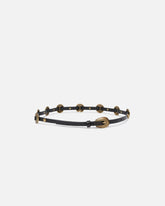 Thin belt with engraved metal plates 1cm -  | Pinko