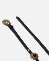 Thin belt with engraved metal plates 1cm -  | Pinko