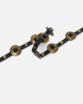 Thin belt with engraved metal plates 1cm -  | Pinko