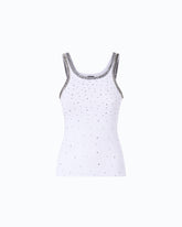 Top a costine con ricami gioiello -  | Pinko