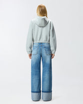 Felpa corta stile bomber con cappuccio -  | Pinko