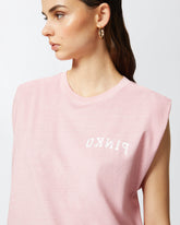 T-shirt smanicata con logo PINKO -  | Pinko