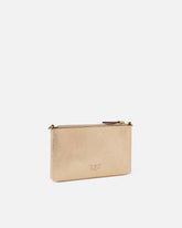 Borsa pochette mini Flat in suede shiny con tracolla -  | Pinko