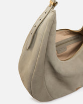 Borsa a spalla grande Hobo in suede con manico in pelle -  | Pinko