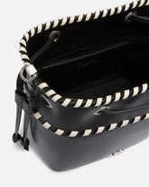 Borsa piccola a secchiello in pelle con infilature -  | Pinko