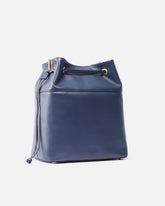 Borsa a spalla secchiello in pelle con logo Love Birds -  | Pinko