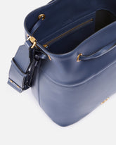 Borsa a spalla secchiello in pelle con logo Love Birds -  | Pinko