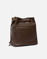 Borsa a spalla secchiello in pelle con logo Love Birds -  | Pinko