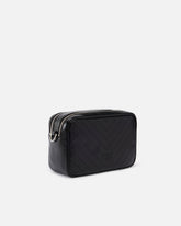 Camera Bag media a tracolla in pelle chevron -  | Pinko