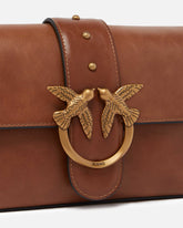 Borsa a spalla Mini Love Bag Slouchy piccola in pelle nuvolata -  | Pinko