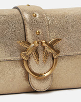 Borsetta a spalla Mini Love Bag suede glitter -  | Pinko