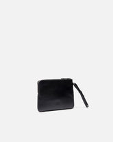 Pochette squadrata da polso con logo uccellini in pelle lucida -  | Pinko