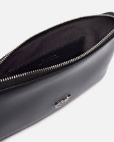 Pochette squadrata da polso con logo uccellini in pelle lucida -  | Pinko