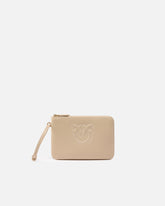 Pochette da polso in pelle con logo uccellini -  | Pinko