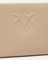 Pochette da polso in pelle con logo uccellini -  | Pinko