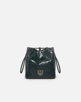 Pochette cubo mini de reptil brillante PINKO Galleria -  | Pinko
