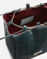 Pochette cubo mini de reptil brillante PINKO Galleria -  | Pinko