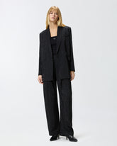 Blazer oversize doppiopetto con strass -  | Pinko