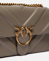 Borsa a mano media Love Bag One Light in nappa chevron -  | Pinko