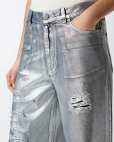 Jeans loose in denim laminato -  | Pinko