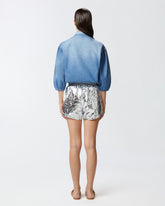 Camicia jeans maniche a tre quarti -  | Pinko