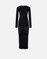 Vestito lungo aderente in maglia a coste -  | Pinko