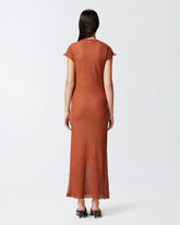 Long summer dress with perforated motif -  | Pinko