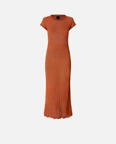 Long summer dress with perforated motif -  | Pinko