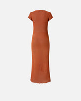 Long summer dress with perforated motif -  | Pinko
