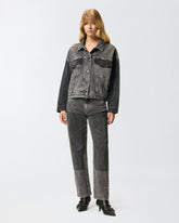 Giubbino trucker in denim con mini borchie -  | Pinko