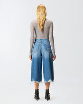 Jeans bermuda lungo con orlo distressed -  | Pinko