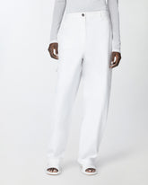 Wide-leg workwear trousers with pockets -  | Pinko