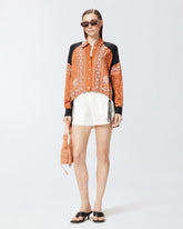 Camicia asimmetrica stampa bandana -  | Pinko