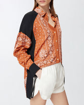 Camicia asimmetrica stampa bandana -  | Pinko