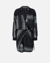 Mini shirt dress with bandana print -  | Pinko