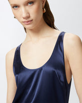 Canotta in satin di seta stretch -  | Pinko